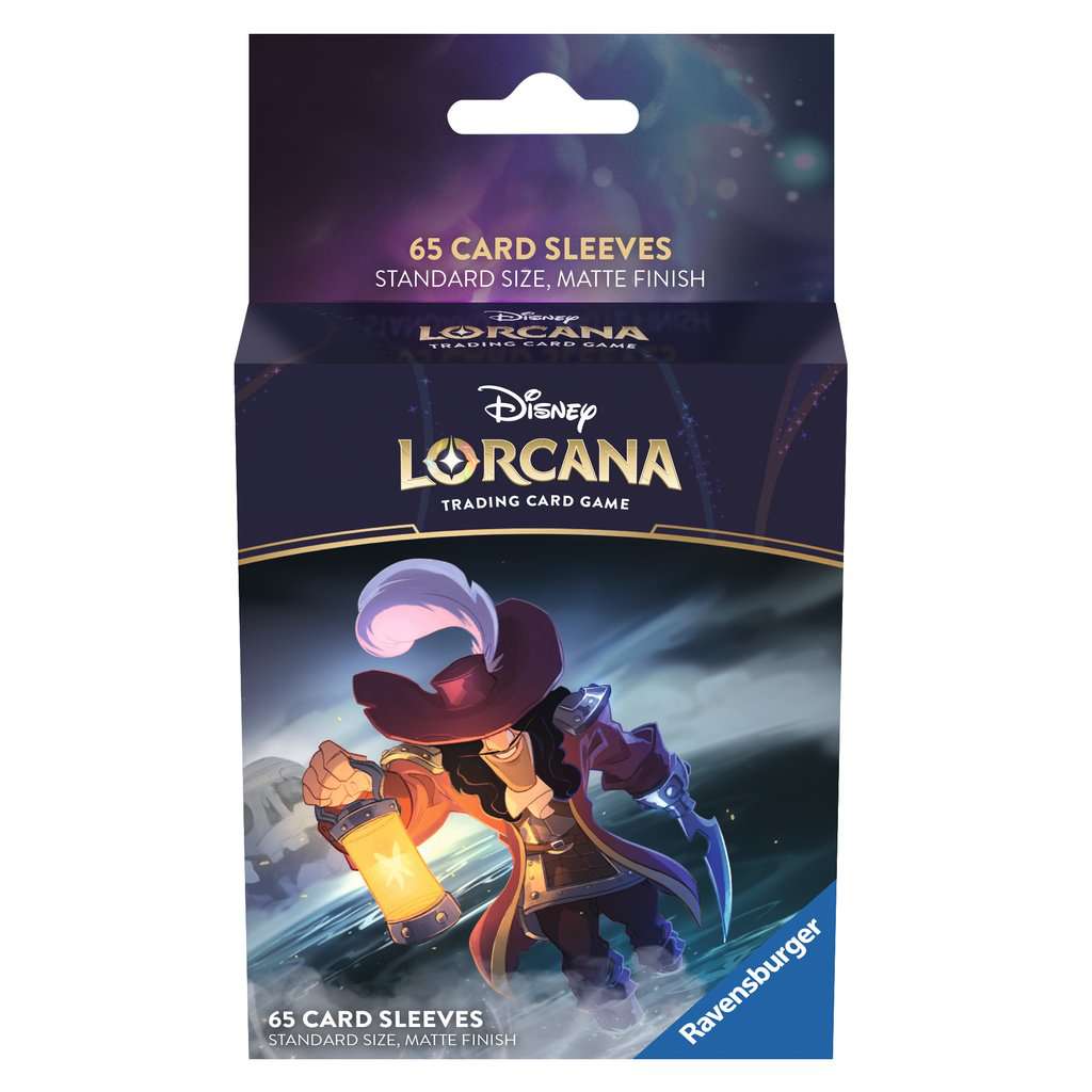 Lorcana Matte Standard Size Sleeves 65ct - Captain Hook