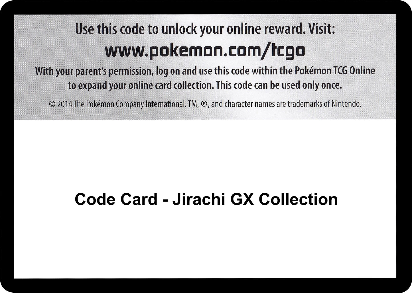 Image for Code Card - Jirachi GX Collection - Pokemon
