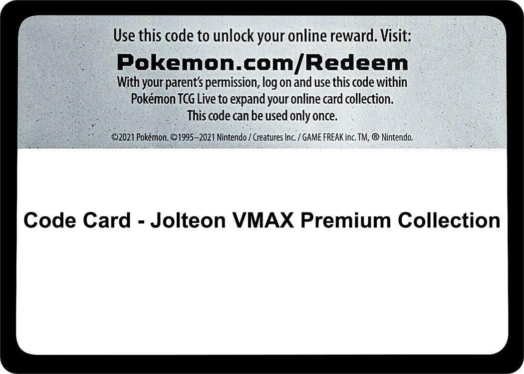 Image for Code Card - Jolteon VMAX Premium Collection - Pokemon