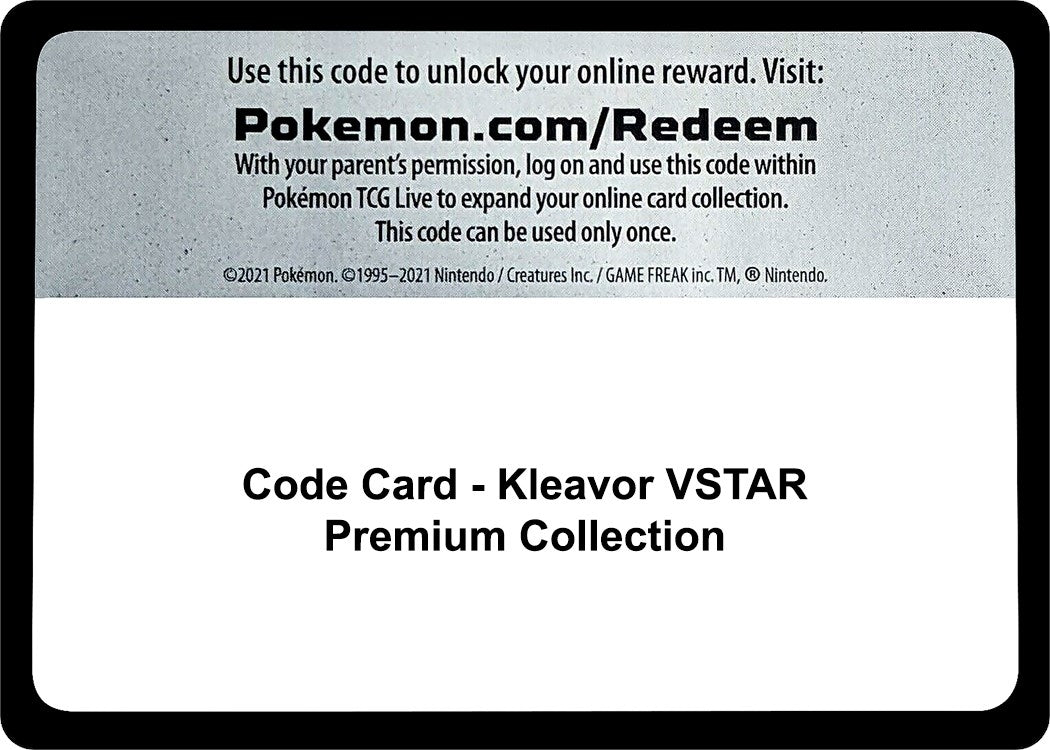 Image for Code Card - Kleavor VSTAR Premium Collection - Pokemon