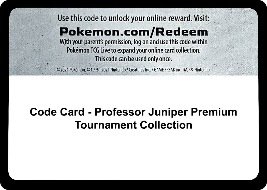 Image for Code Card - Professor Juniper Premium Tournament Collection - Pokemon