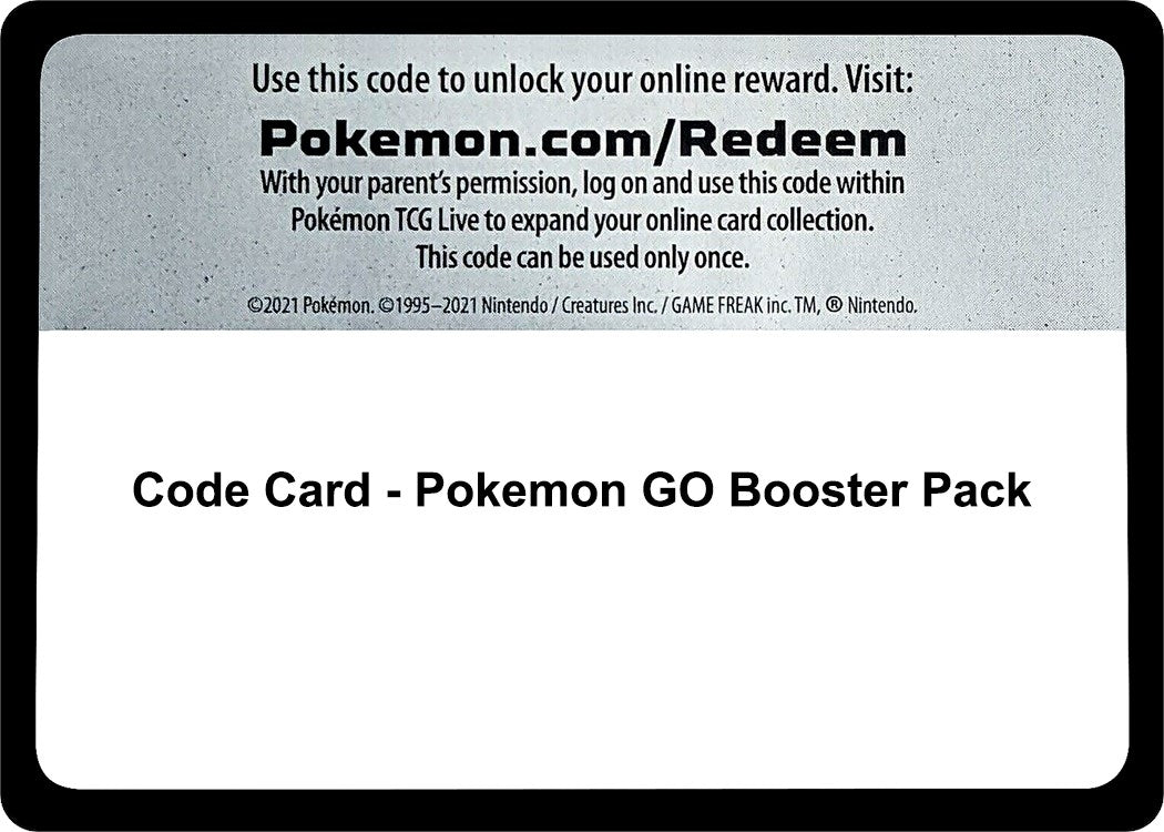 Image for Code Card - Pokemon Go Booster Pack - Pokemon