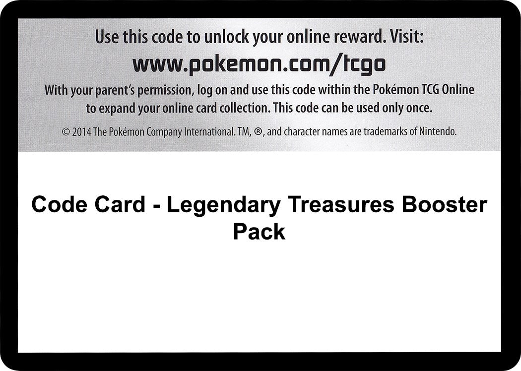 Image for Code Card - Legendary Treasures Booster Pack - Pokemon