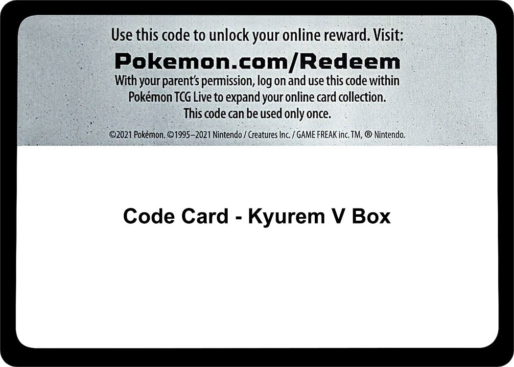 Image for Code Card - Kyurem V Box - Pokemon