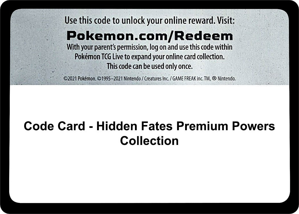 Image for Code Card - Hidden Fates Premium Powers Collection - Pokemon