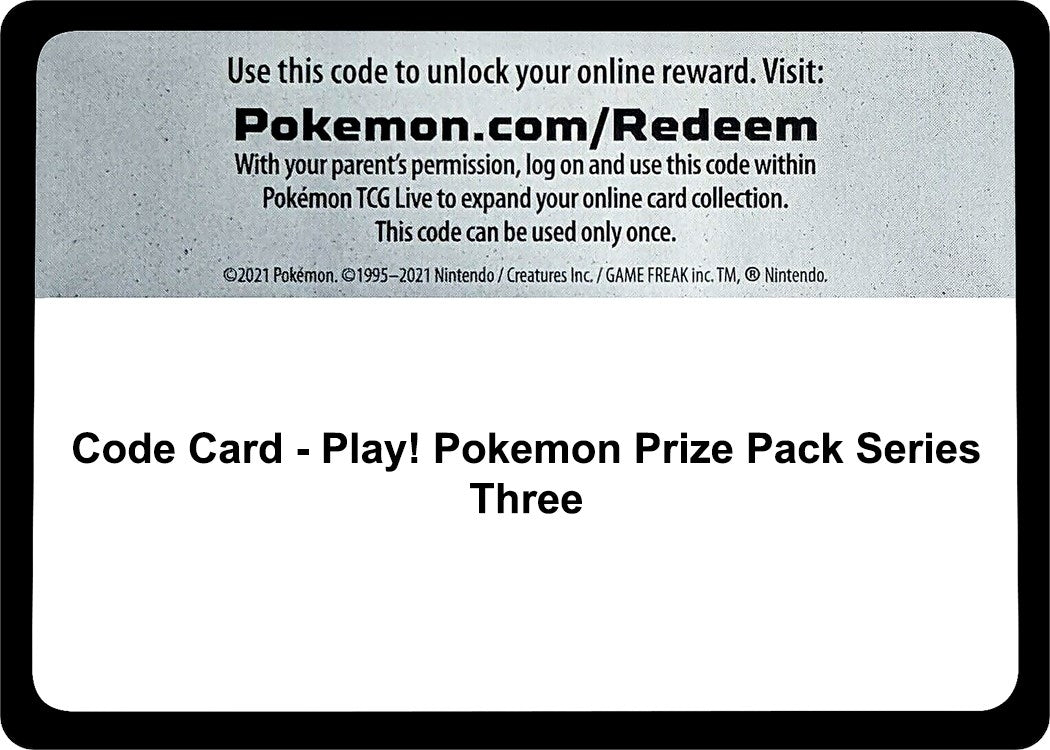 Image for Code Card - Play! Pokemon Prize Pack Series Three - Pokemon