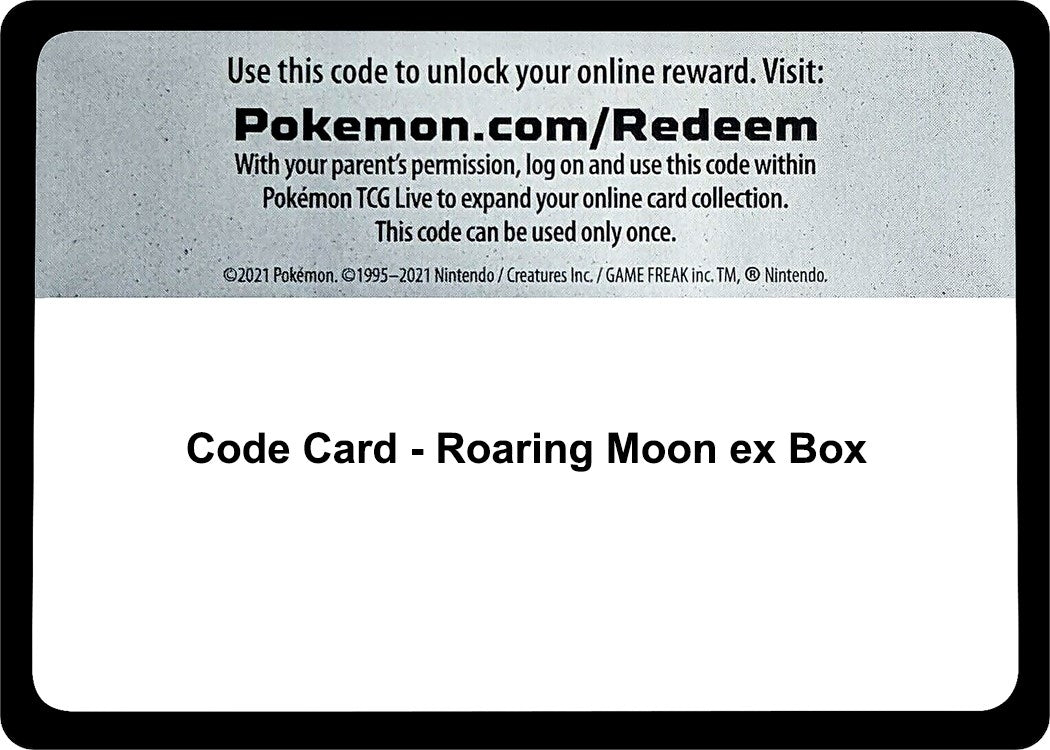 Image for Code Card - Roaring Moon ex Box - Pokemon