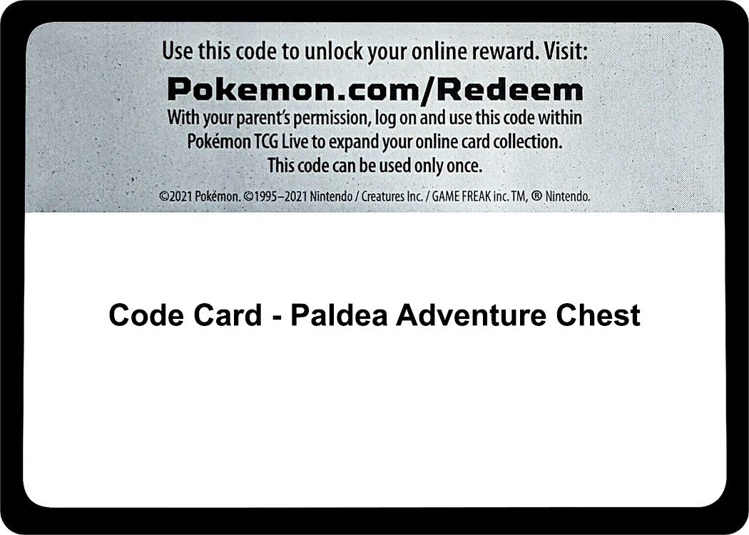 Image for Code Card - Paldea Adventure Chest - Pokemon