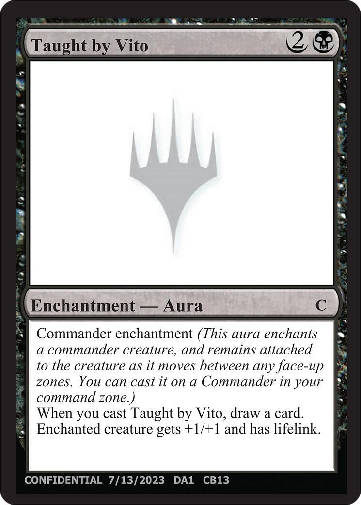 Image for Taught by Vito - Magic: The Gathering
