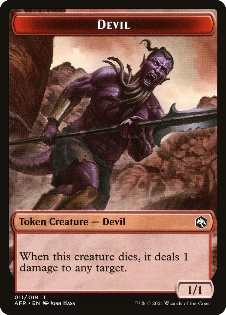 Image for Devil // Vecna Double-Sided Token (11 // 8) - Magic: The Gathering
