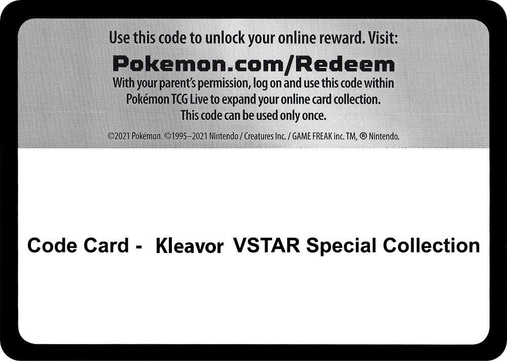 Image for Code Card - Kleavor VSTAR Special Collection - Pokemon