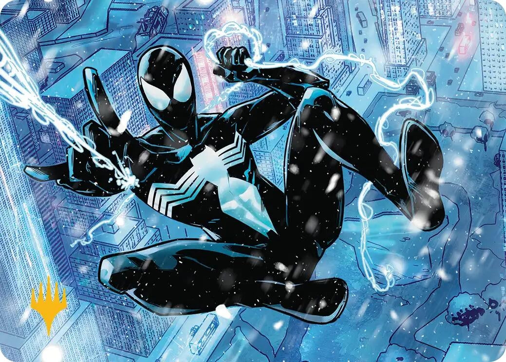 Image for Spectacular Spider-Man (Black) Art Card (Gold-Stamped Planeswalker Symbol) (52) - Magic: The Gathering