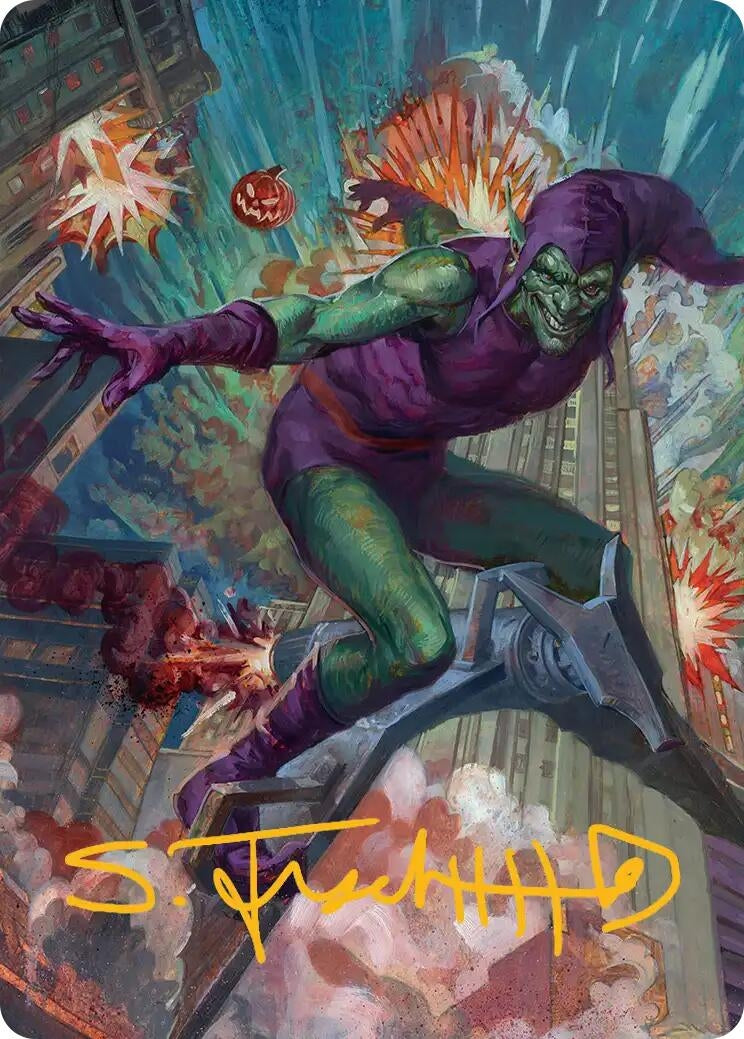 Image for Green Goblin Art Card (26/54) (Gold-Stamped Signature) (26) - Magic: The Gathering