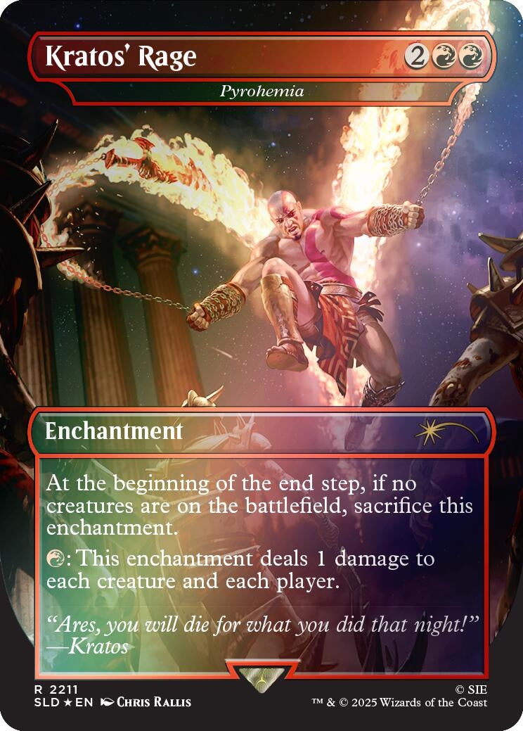 Image for Kratos' Rage - Pyrohemia (Rainbow Foil) (2211) - Magic: The Gathering