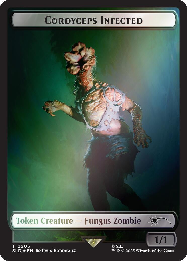Image for Cordyceps Infected Token (2206) (Rainbow Foil) (2206) - Magic: The Gathering