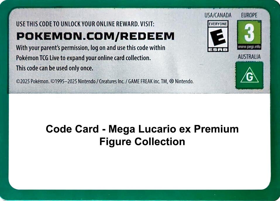 Image for Code Card - Mega Lucario ex Premium Figure Collection - Pokemon