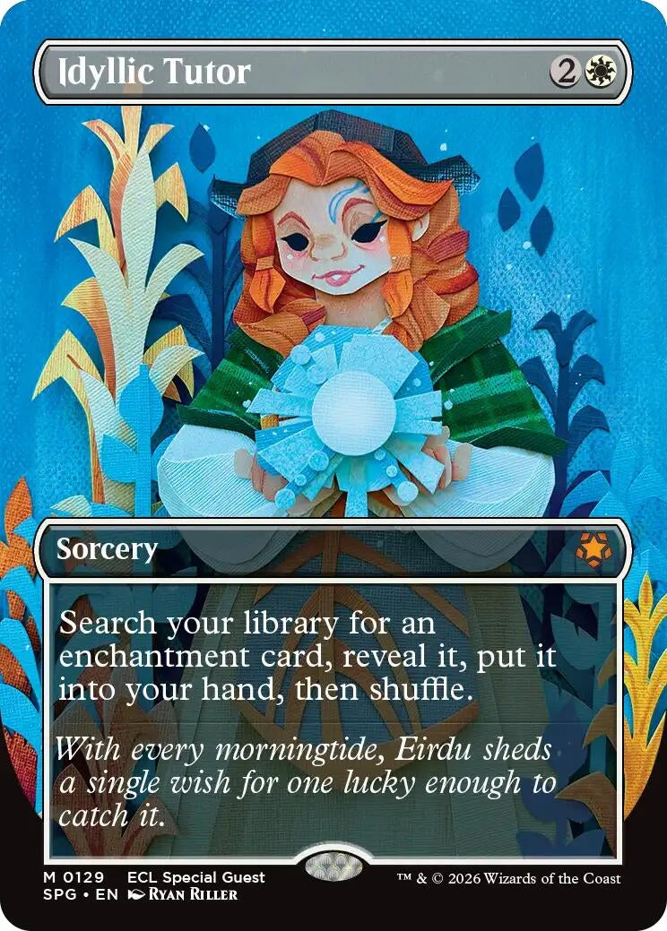 Image for Idyllic Tutor (Borderless) (129) - Magic: The Gathering