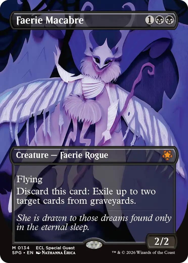 Image for Faerie Macabre (Borderless) (134) - Magic: The Gathering