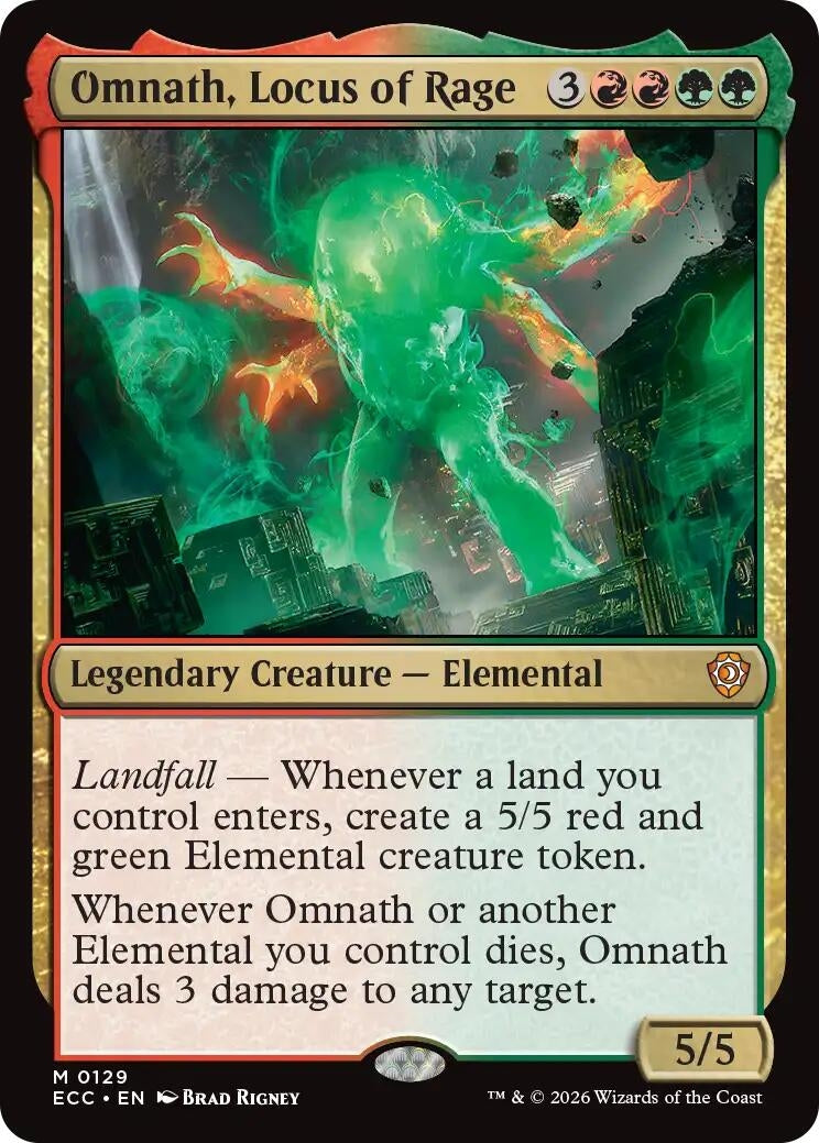 Image for Omnath, Locus of Rage (129) - Magic: The Gathering