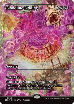 Bloodline Bidding (Showcase) (Fracture Foil) (395) (ECL)