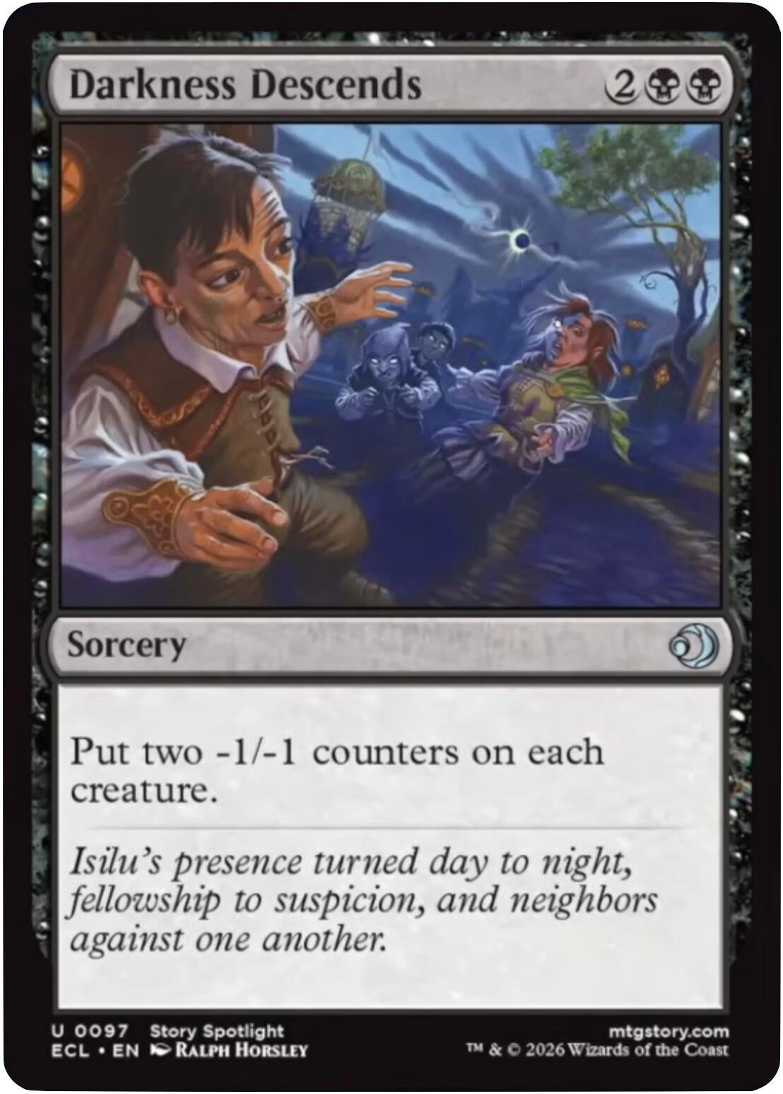 Image for Darkness Descends (97) - Magic: The Gathering