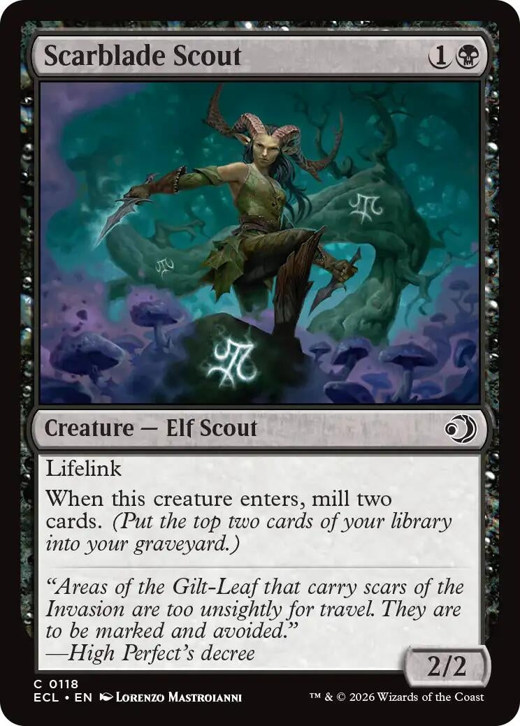 Image for Scarblade Scout (118) - Magic: The Gathering