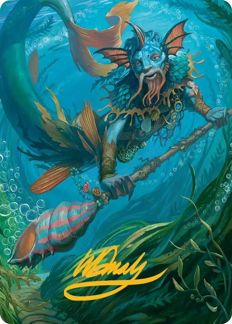 Image for Sygg, Wanderwine Wisdom Art Card (Gold-Stamped Signature) (32) - Magic: The Gathering