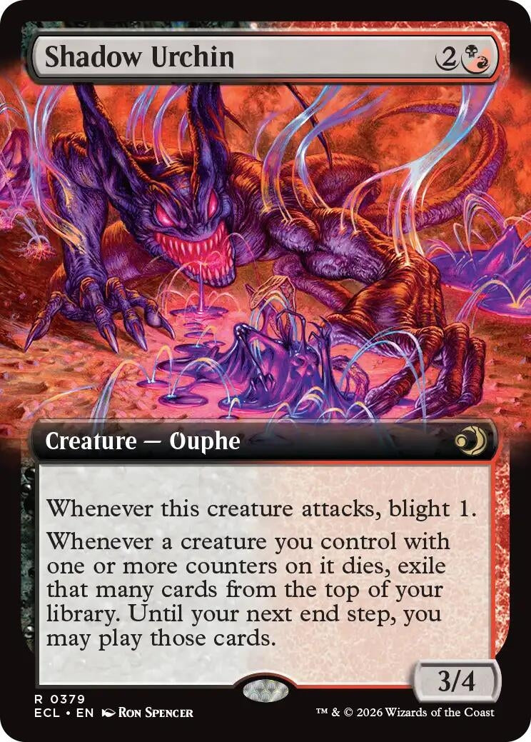Image for Shadow Urchin (Extended Art) (379) - Magic: The Gathering