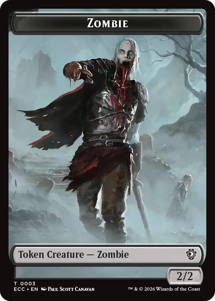 Zombie // Snake Double-Sided Token (3 // 8) (ECC)