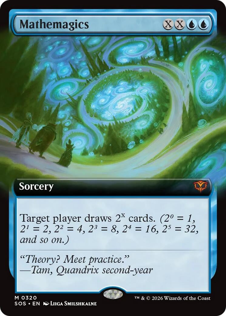 Image for Mathemagics (Extended Art) (320) (SOS) - Magic: The Gathering