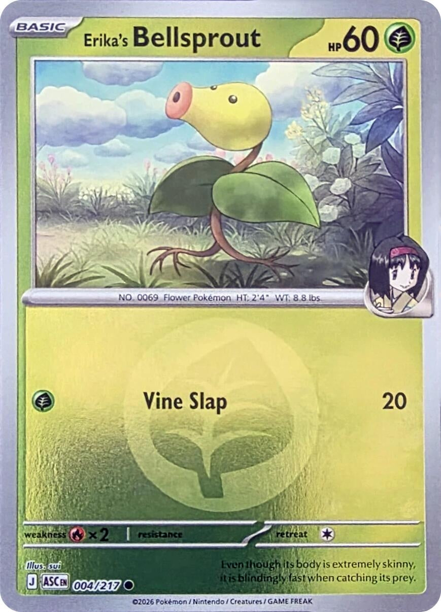 Image for Erika's Bellsprout (Energy Symbol Pattern) (004/217) (ASC) - Pokemon