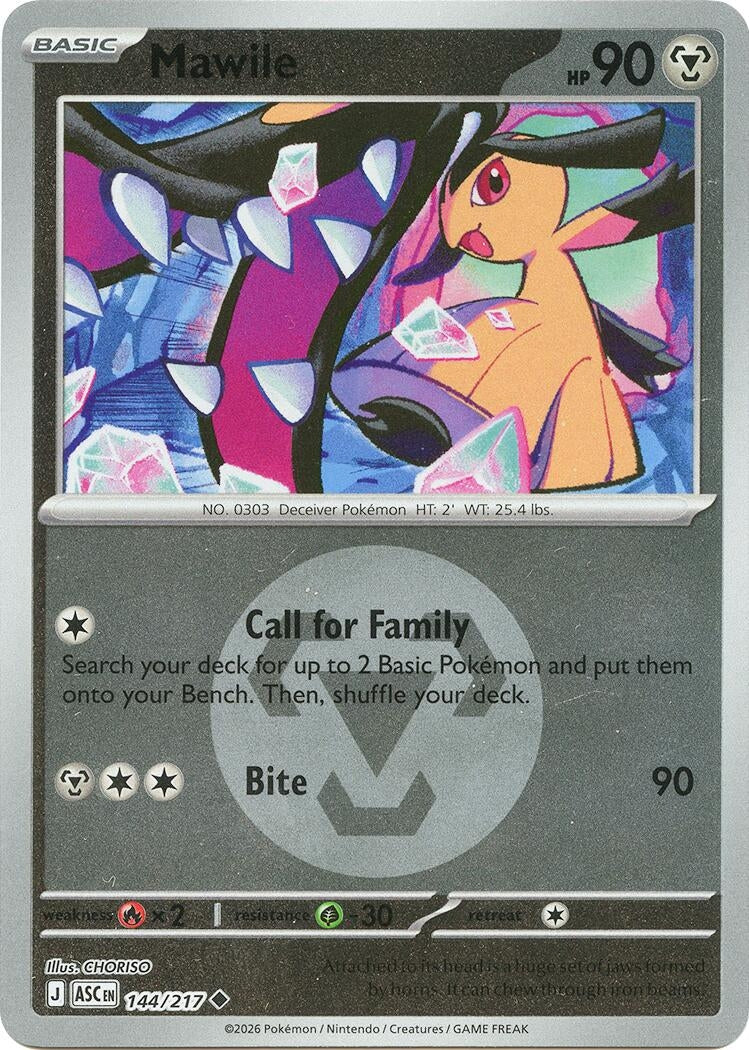 Image for Mawile - 144/217 (Energy Symbol Pattern) (144/217) (ASC) - Pokemon
