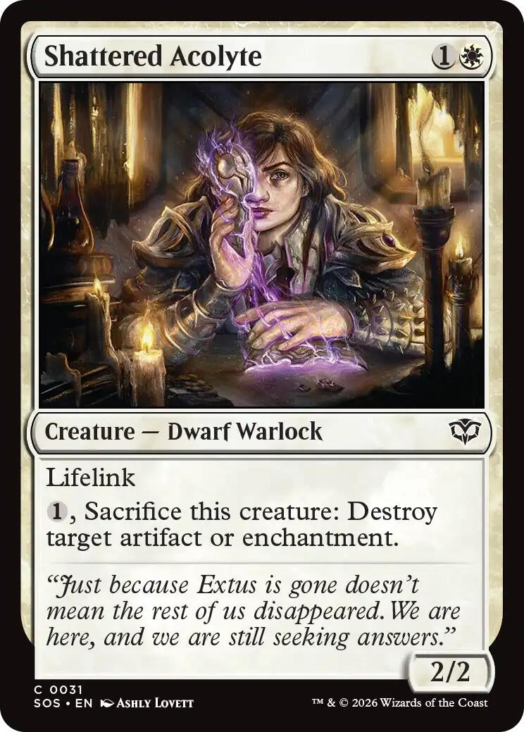 Image for Shattered Acolyte (31) (SOS) - Magic: The Gathering