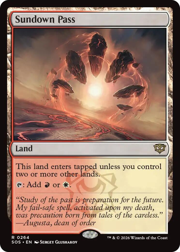 Image for Sundown Pass (264) (SOS) - Magic: The Gathering