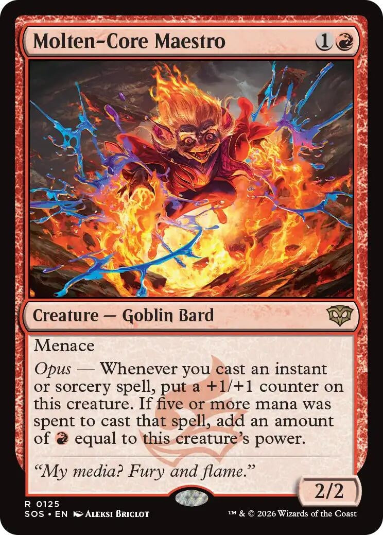 Image for Molten-Core Maestro (125) (SOS) - Magic: The Gathering