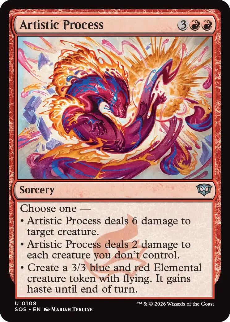 Image for Artistic Process (108) (SOS) - Magic: The Gathering