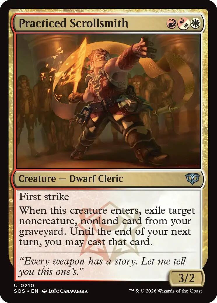 Image for Practiced Scrollsmith (210) (SOS) - Magic: The Gathering
