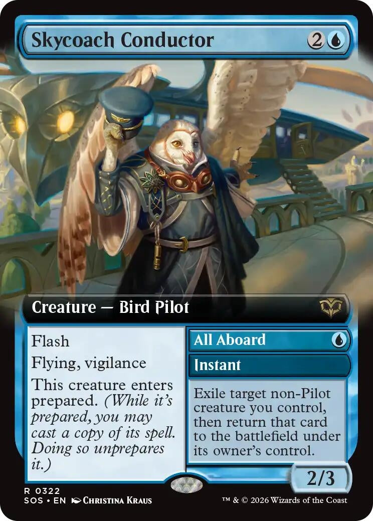 Image for Skycoach Conductor (Extended Art) (322) (SOS) - Magic: The Gathering