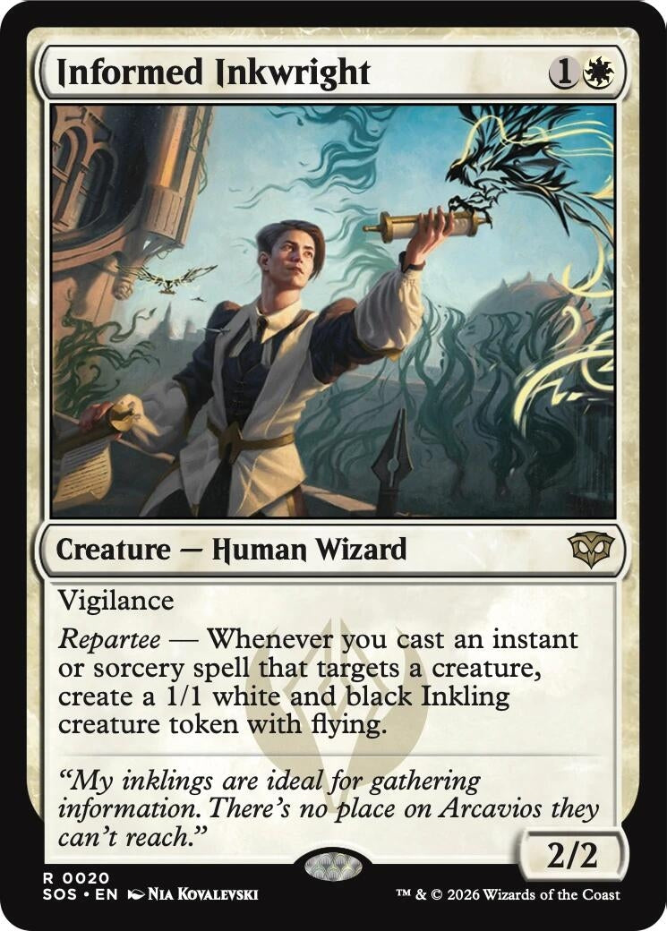 Image for Informed Inkwright (20) (SOS) - Magic: The Gathering