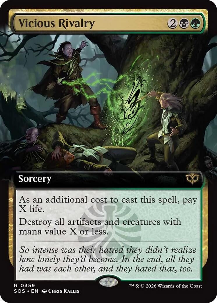 Image for Vicious Rivalry (Extended Art) (359) (SOS) - Magic: The Gathering
