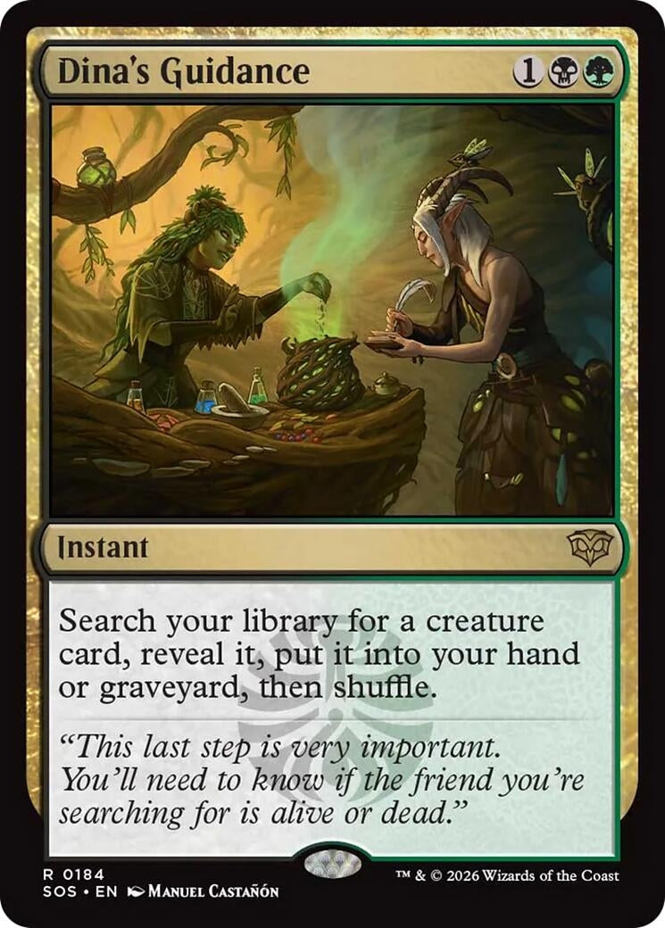 Image for Dina's Guidance (184) (SOS) - Magic: The Gathering