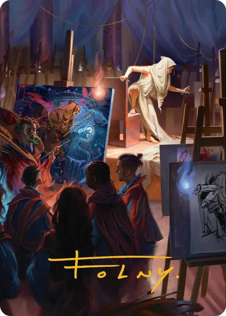 Image for Archaeomancer Art Card (Gold-Stamped Signature) (41) (ASSOS) - Magic: The Gathering