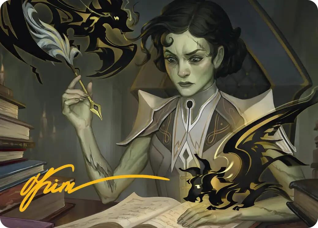 Image for Eternal Student Art Card (Gold-Stamped Signature) (11) (ASSOS) - Magic: The Gathering