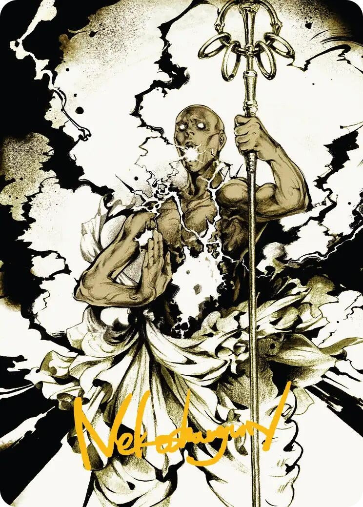 Image for Burst Lightning Art Card (Gold-Stamped Signature) (51) (ASSOS) - Magic: The Gathering