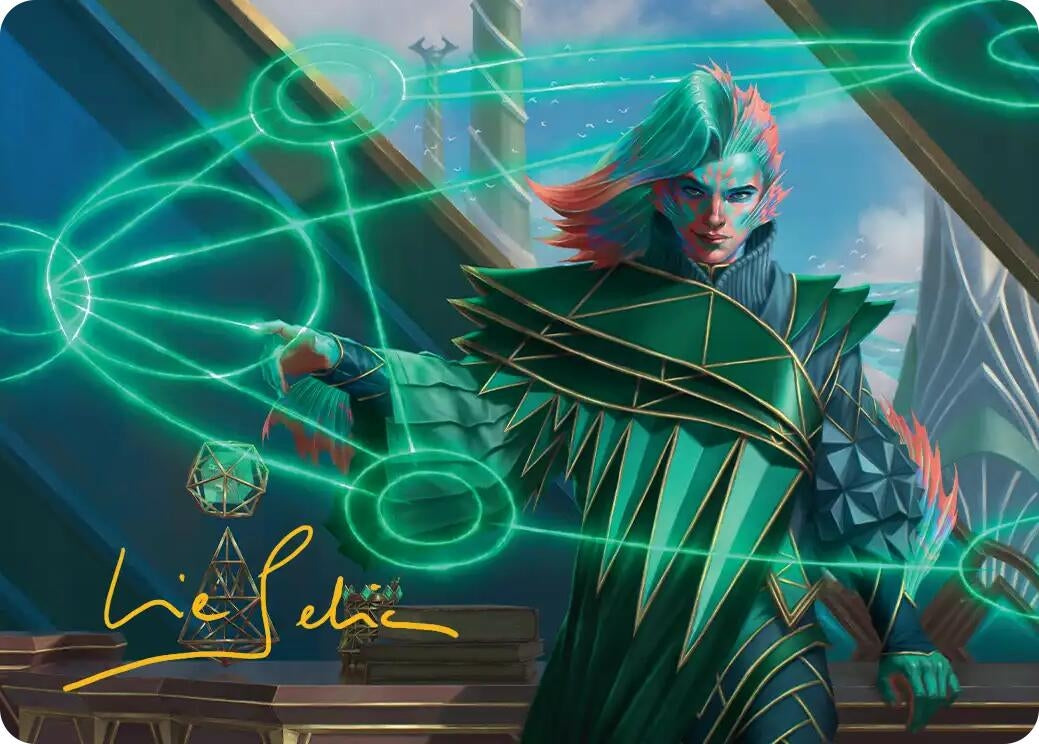 Image for Nev, the Practical Dean Art Card (Gold-Stamped Signature) (37) (ASSOS) - Magic: The Gathering