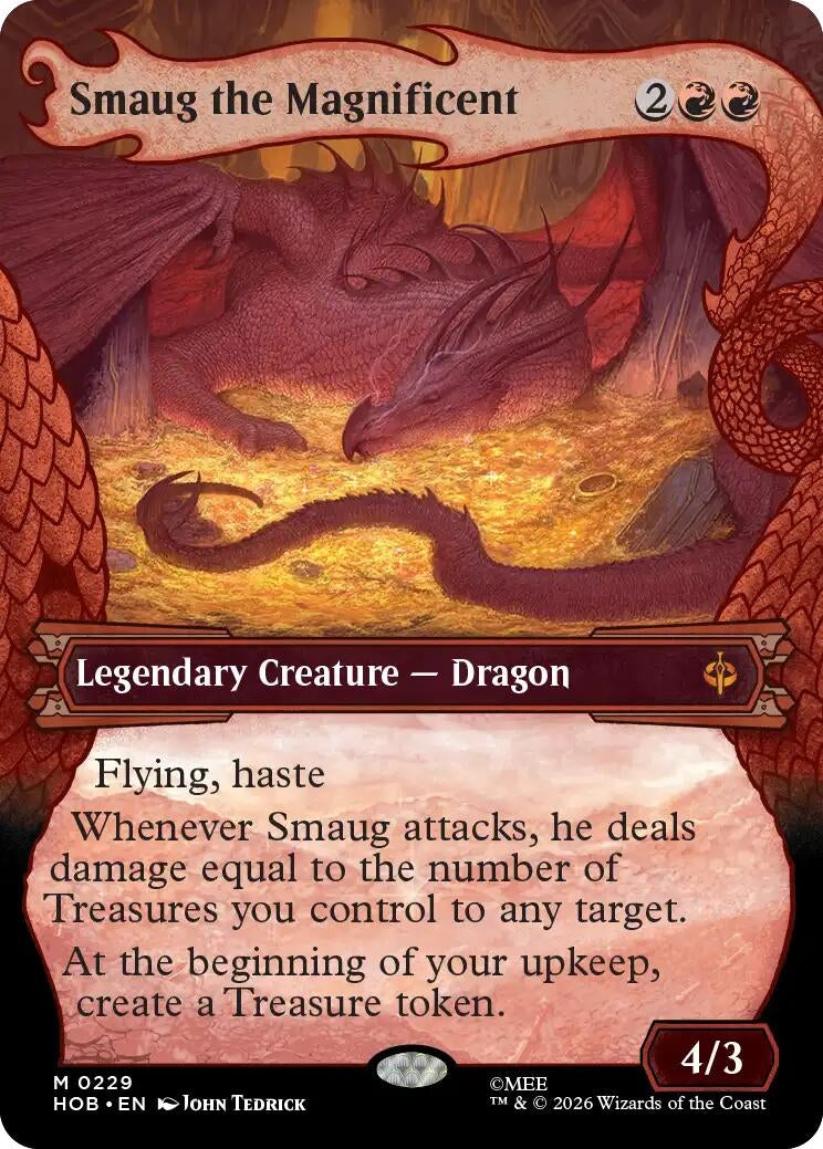Image for Smaug the Magnificent (Showcase) (229) (HOB) - Magic: The Gathering