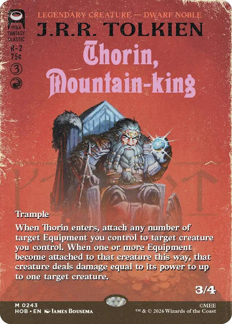 Image for Thorin, Mountain-king (Borderless) (243) (HOB) - Magic: The Gathering