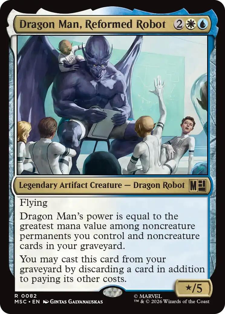 Image for Dragon Man, Reformed Robot (Surge Foil) (82) (MSC) - Magic: The Gathering