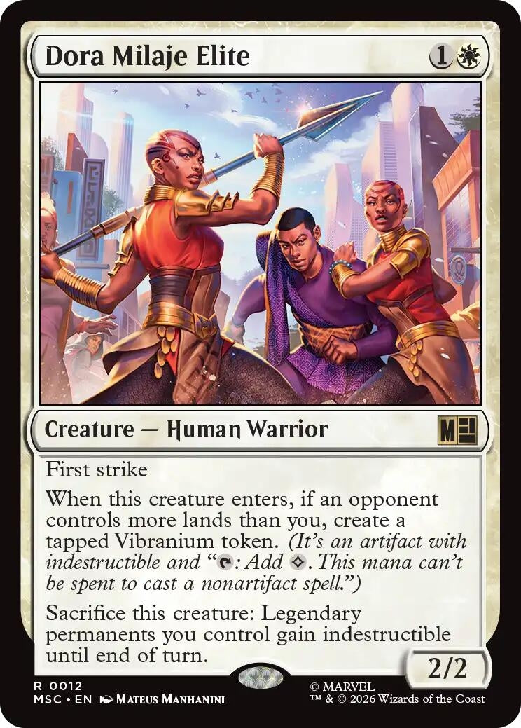 Image for Dora Milaje Elite (12) (MSC) - Magic: The Gathering
