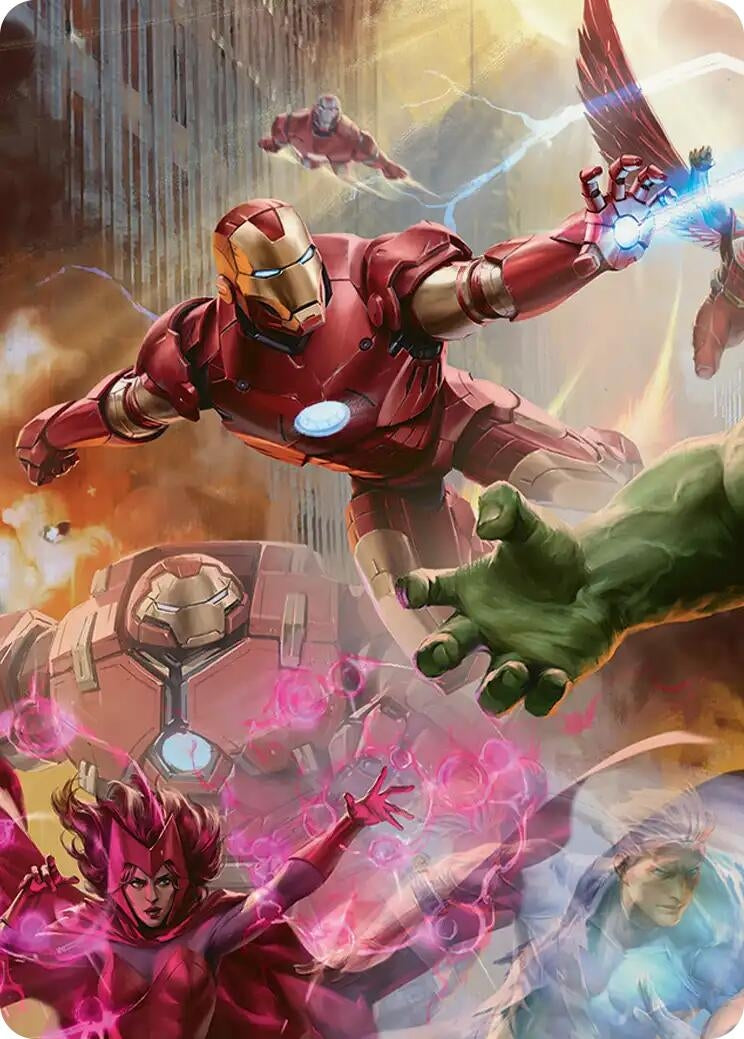 Image for Iron Man, Futurist Paragon Art Card (1) (AAMSH) - Magic: The Gathering